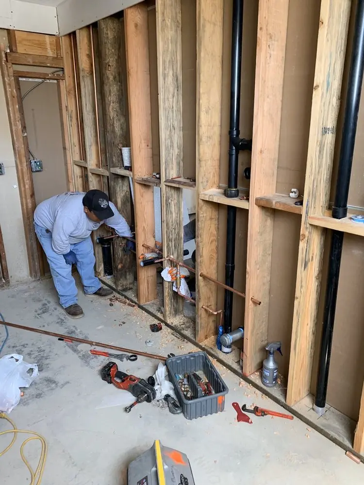 Commercial rough-in plumbing for Trenchless Sewer Repair in Wright